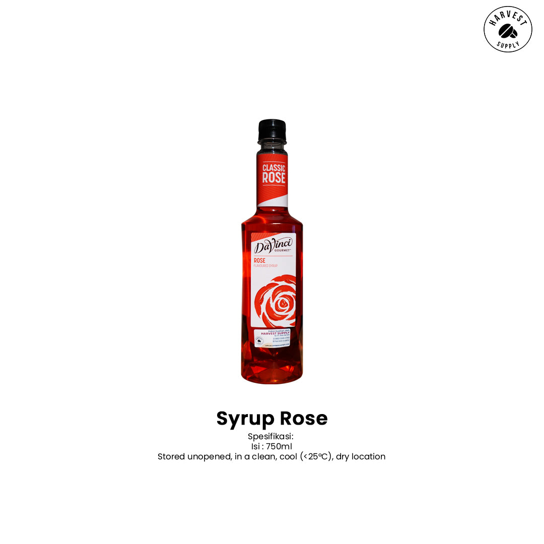 DaVinci Rose Syrup Flagship Harvest Supply