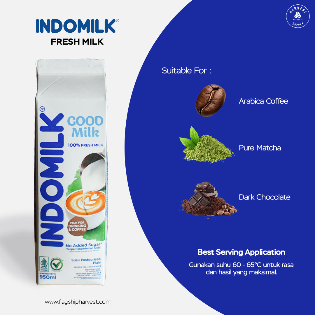 Indomilk Fresh Milk - Plain 950ml