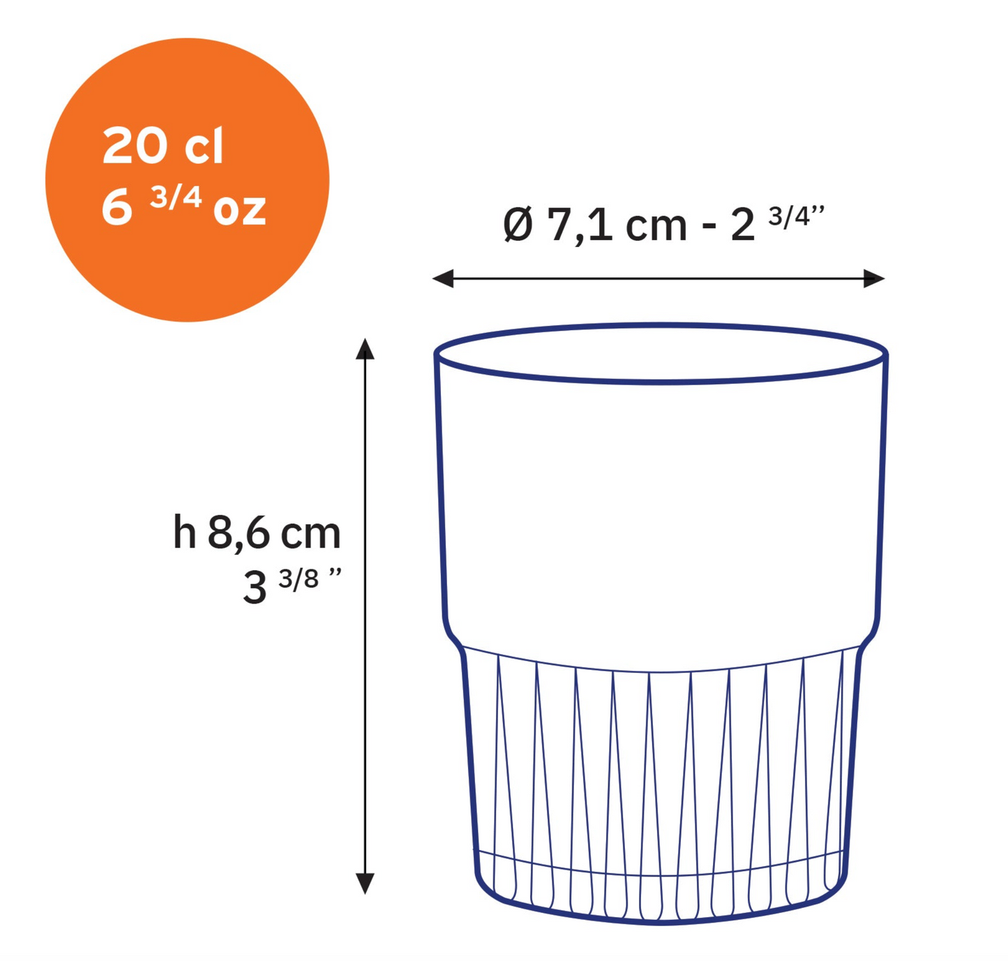 Duralex Empilable Clear 20cl