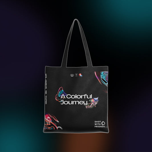 Totebag Shot with Friends - Colorful Journey