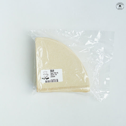 SUJI Paper Filter 02, Natural, 100 pcs/pack