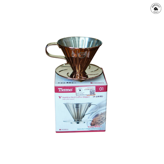Tiamo - V01 Stainless Steel Coffee Dripper